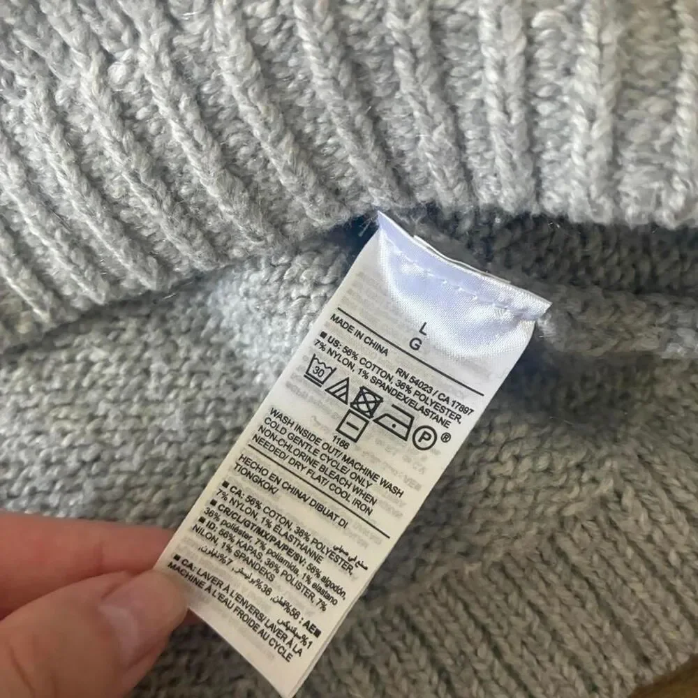Old-navy Women's Grey and Silver Jumper